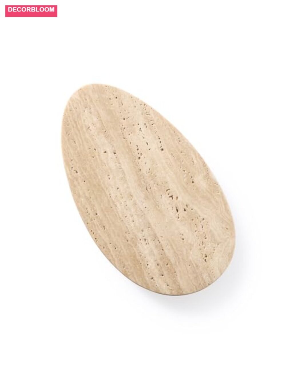Natural Travertine Tray Jewelry Organizer Candle Holder Catchall Vanity Decor
